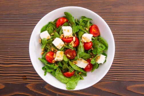 ARUGULA - TOMATOES - WHITE CHEESE